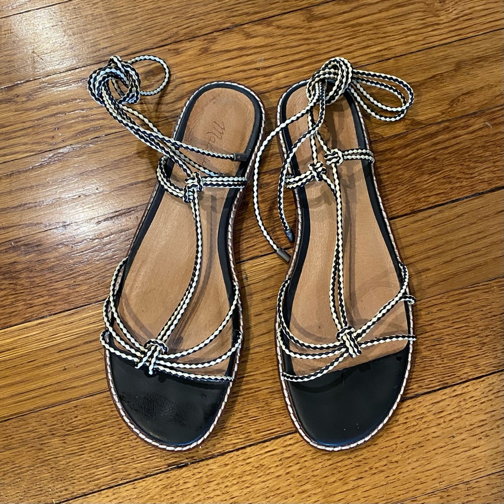 Madewell Katya Lace-Up Sandal, size 7